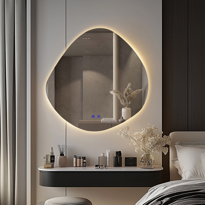 Miroir mural anti-buée Dibbrun, Asymétrique, 30" x 30"