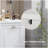 HOMCOM Tilt-Out Laundry Sorter Bathroom Cabinet, White-1880044602
