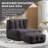 Plush Memory Foam Bean Bag Chair with Ottoman | Ergonomic Lazy Sofa for Adults | Super Soft Modern Design for Living Room/Bedroom/Apartment-332940098
