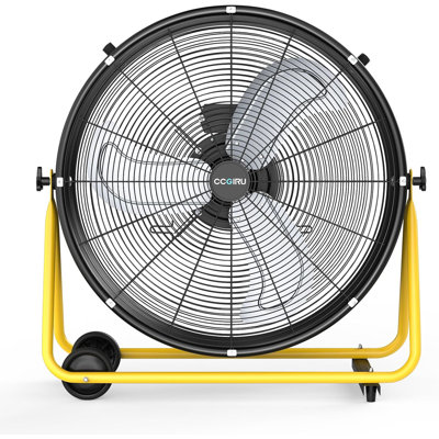 24" High Velocity Industrial Drum Fan,3-Speed Heavy Duty for Warehouse, Workshops, Garage, Factory and Basement - UL Listed