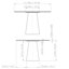 Modern Brazilian Mona Wooden Top Round Dining Table-1093329511