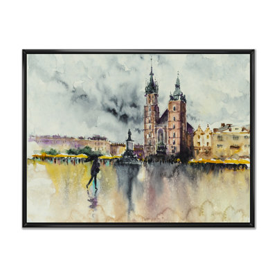 «Abstract Old Town of Krakow», cadre photo, impression sur toile