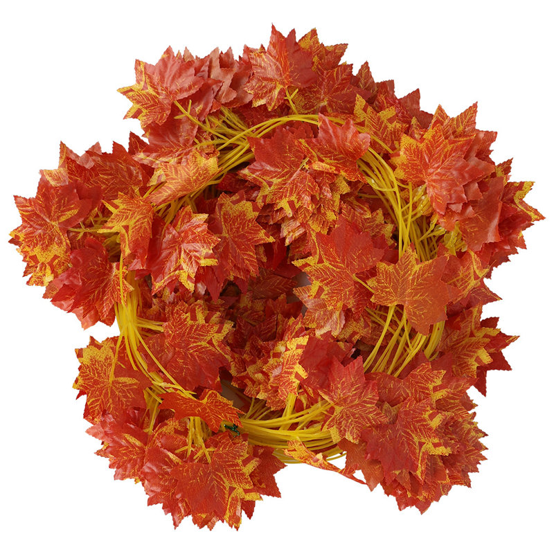 12 feuilles d'érable artificielles