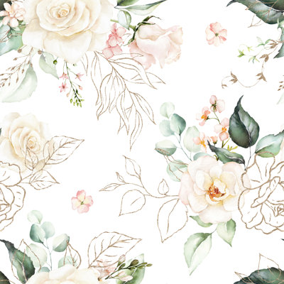 Peel & Stick Floral Roll