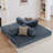 78.5" Convertible Sleeper Sofa Modular Floor Couch Foldable Funton - No Assembly Needed-2054912859