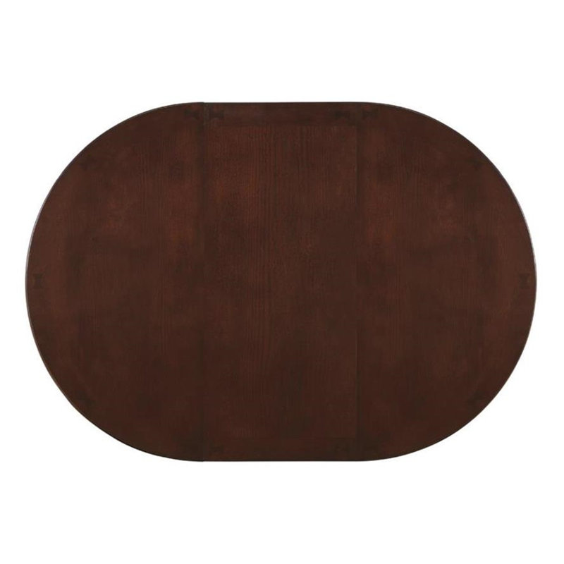 Arneda Extendable Round Dining Table, Espresso