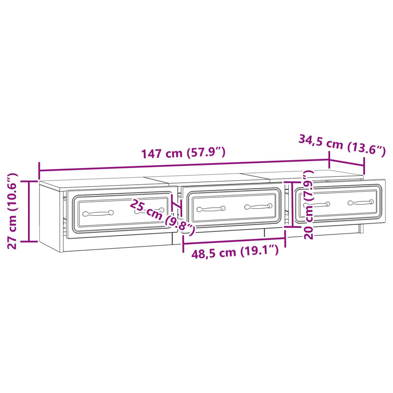 Unfinished TV Stand for TVs up to 65" with Fireplace Included