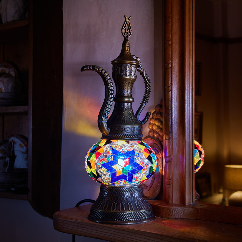 Karlie Metal Lighting Lamp, Blue/Yellow/Green