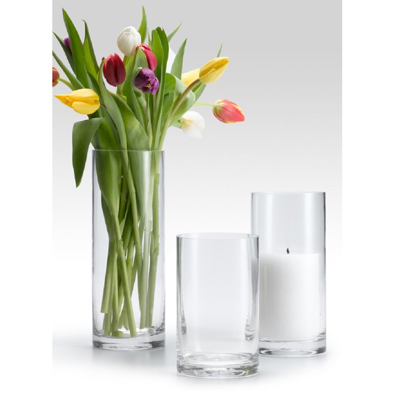 Ensemble de vase de table en verre transparent intérieur/extérieur 6 pièces Aizak