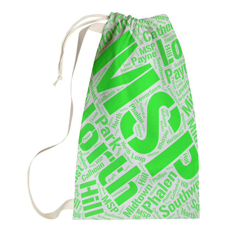 Laundry Hamper with Handles, Green, Small (29" H x 18" W x 1.5" D), Minneapolis–Saint Paul