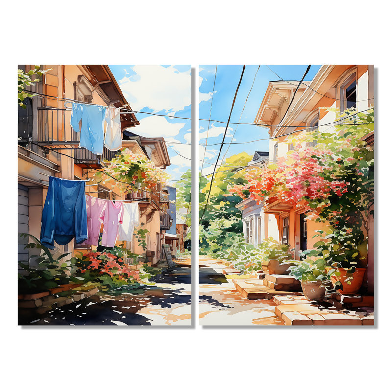 Blanchisserie, Italie II, Wrapped Canvas, Does Not Apply, 36" H x 48" W