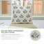Housse de coussin en lin imprimée à la main Artisan-107396622-107396620