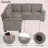 L-Shaped Sofa With Pull Out Sofa Bed, Sleeper Sofa Couch Bed With Storage Seat, 5 Seat Sectional Sofa Bed With Usb, Sectional Sofa Couch For Living Room, Apartment, Light Brown-1332266734