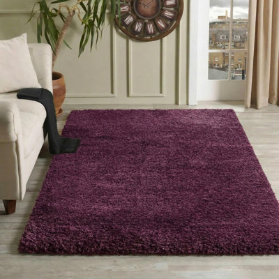 Esterly Solid Colour Shag Area Rug