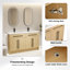 Meuble-lavabo 60 po en contreplaqué avec lavabo en résine-1087365487