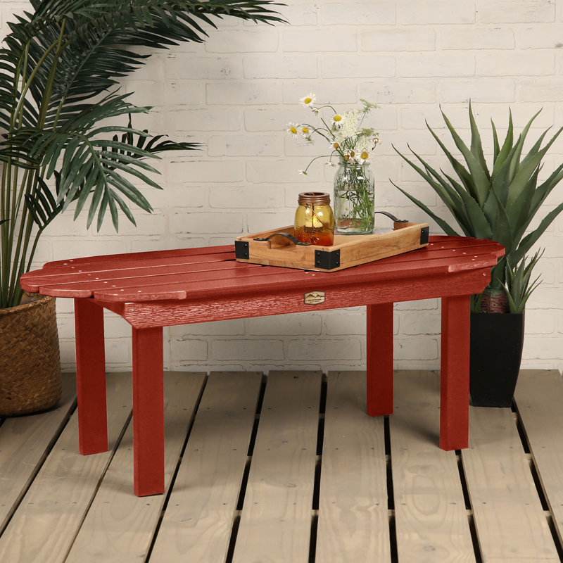 Kimber Outdoor Coffee Table , 45'' in. W 19'' in. D, Red