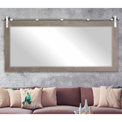 Kyntrell Solid Wood Flat Wall Mirror
