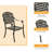 Elegant 6 - Person Rectangular Outdoor Dining Set with Umbrella Hole