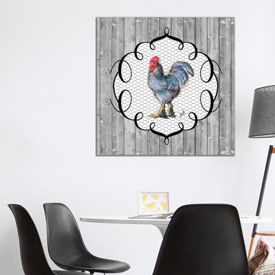 Rooster On The Roost Ii by Andi Metz - Wrapped Canvas Gallery-Wrapped Canvas Giclée
