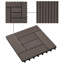Vidaxl 11X Decking Tiles WPC Interlocking Floor Deck Tile 1 Sqm Multi Colours-129097045