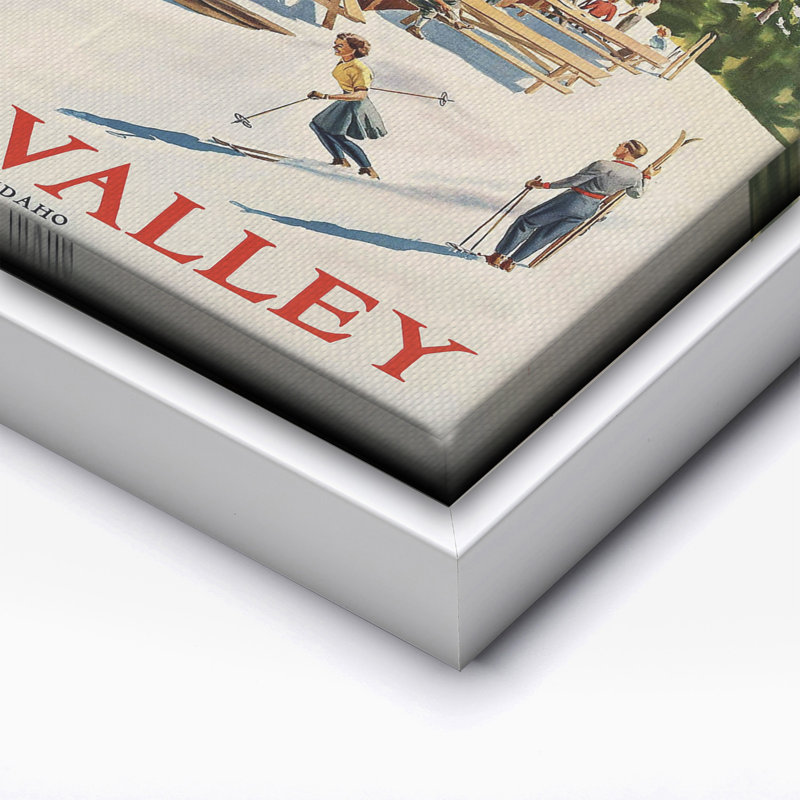 Sun Valley, Canvas, 24"H x 32"W, White Framed