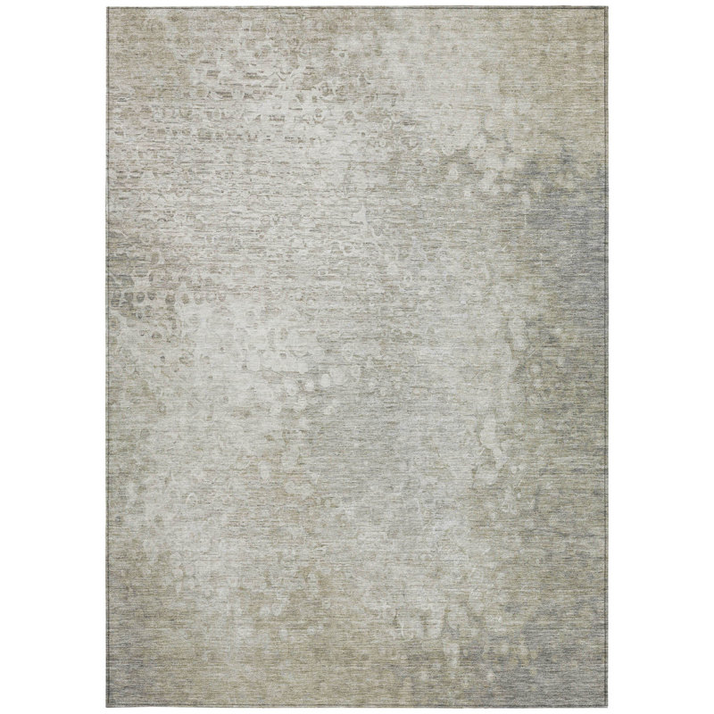 Tapis intérieur lavable antidérapant beige 10 pi x 14 pi