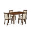 Ensemble de table de salle à manger moderne 5 pièces composé d'une table de cuisine rectangulaire et de 4 chaises rembourrées Parson, noyer antique-172976384