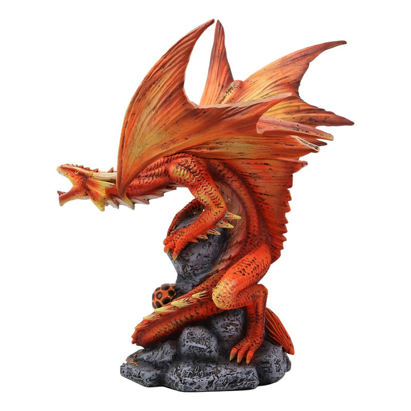 Figurine de hachurage pour oeuf de protection dragon fire pyre phoenix fire Chrysanthos