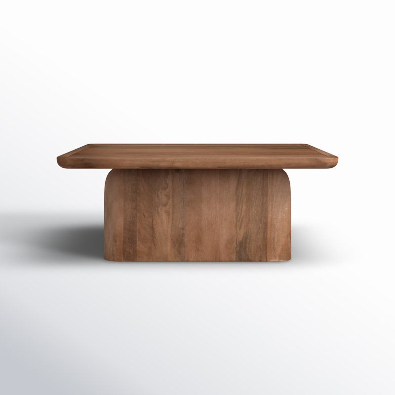 Bergholt Solid Wood Block Coffee Table