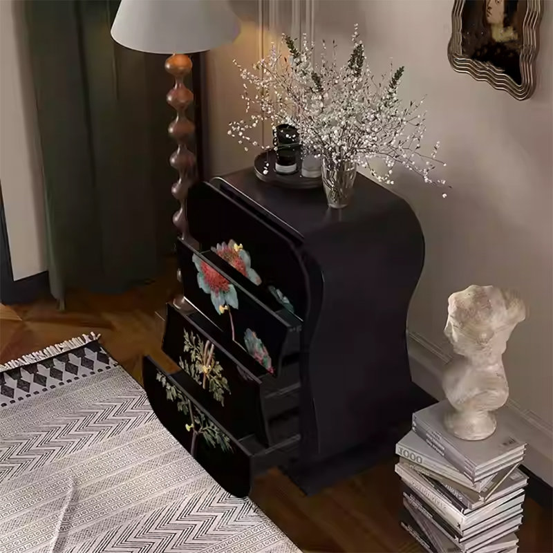 Walnut Frame Storage Cabinet