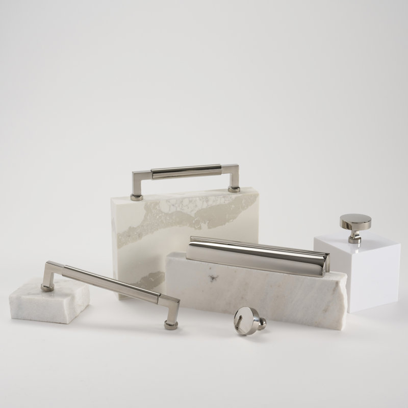 Parkview Cup / Bin Pull, 3", Polished Nickel