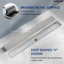 Garniture de drain de douche linéaire 24 po x 2,68 po-110910898