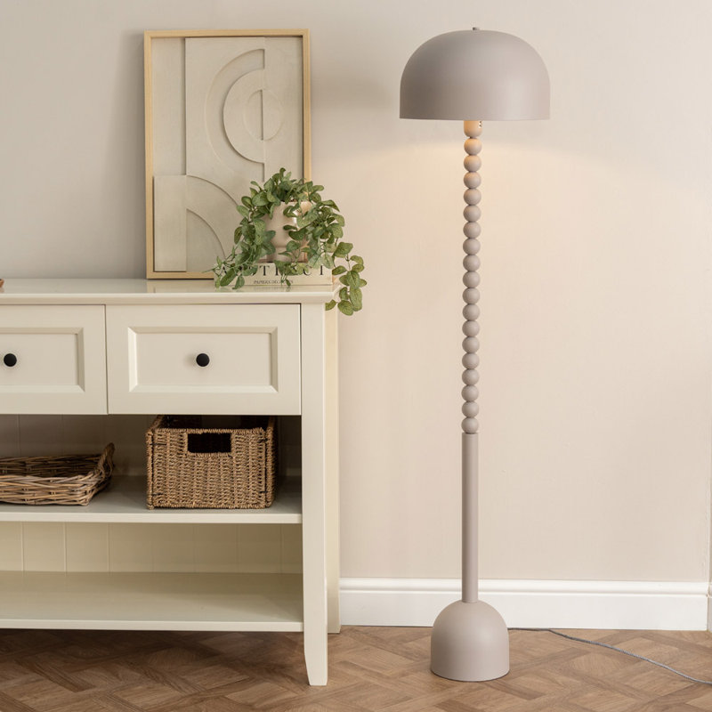 Brundon 145cm Silver Traditional Floor Lamp