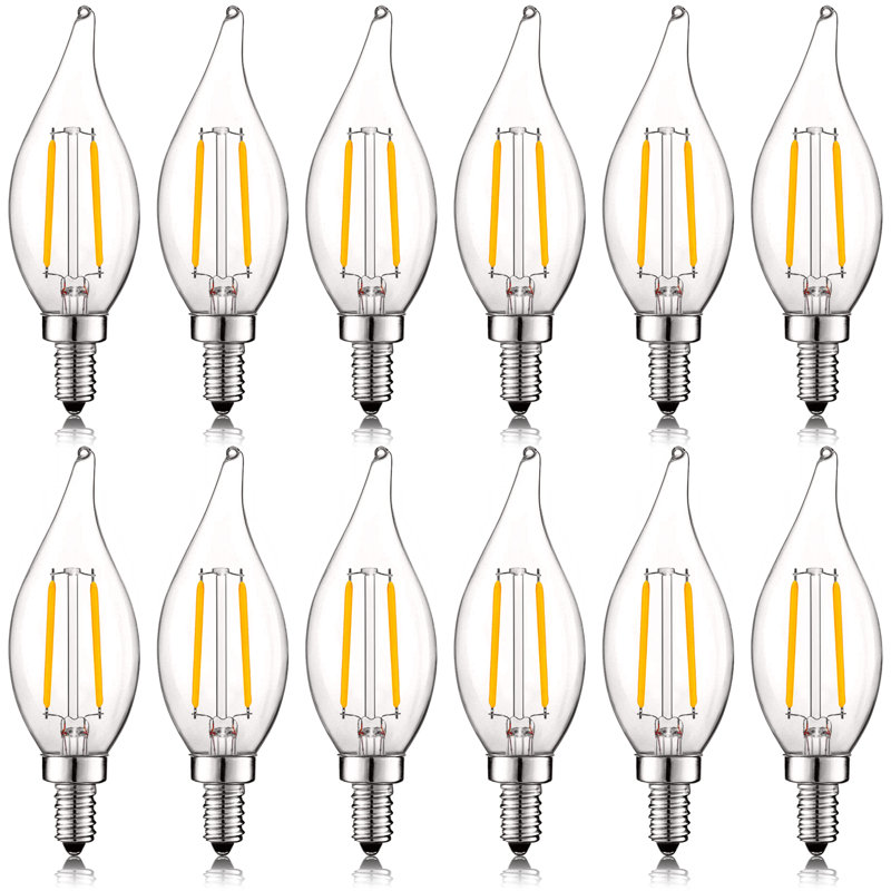 4 watts (équivalent à 40 watts), DEL CA11, ampoule à intensité variable, base E12 / candélabre