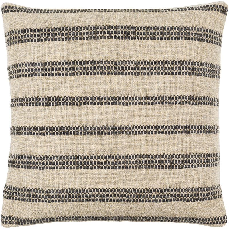 Ditto Striped Throw Pillow, 18" x 18", Down