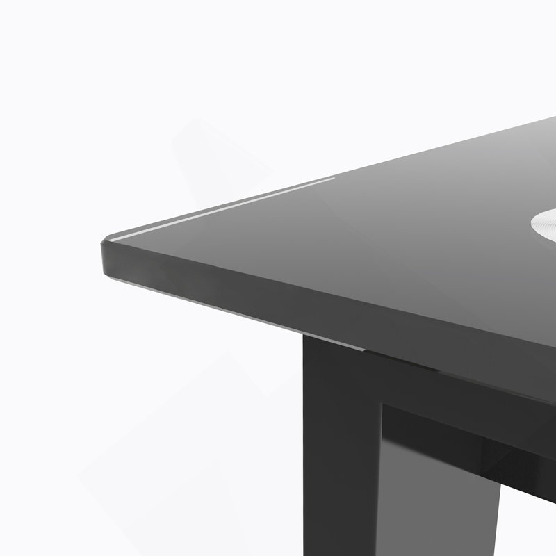 Table de salle à manger moderne, H 29,61 po x L 47,3 po x l 27,6 po