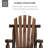 Outsunny Outdoor Wooden Rocking Chair-436272464