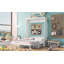 Grand lit escamotable avec tablette, blanc-1049866991