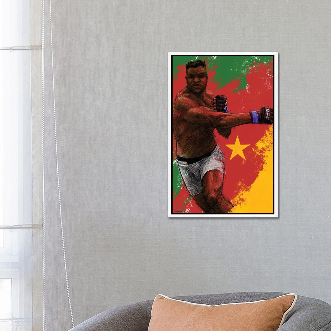 Francis Ngannou von Christian Paniagua - Gallery-Wrapped Canvas Giclée on Canvas