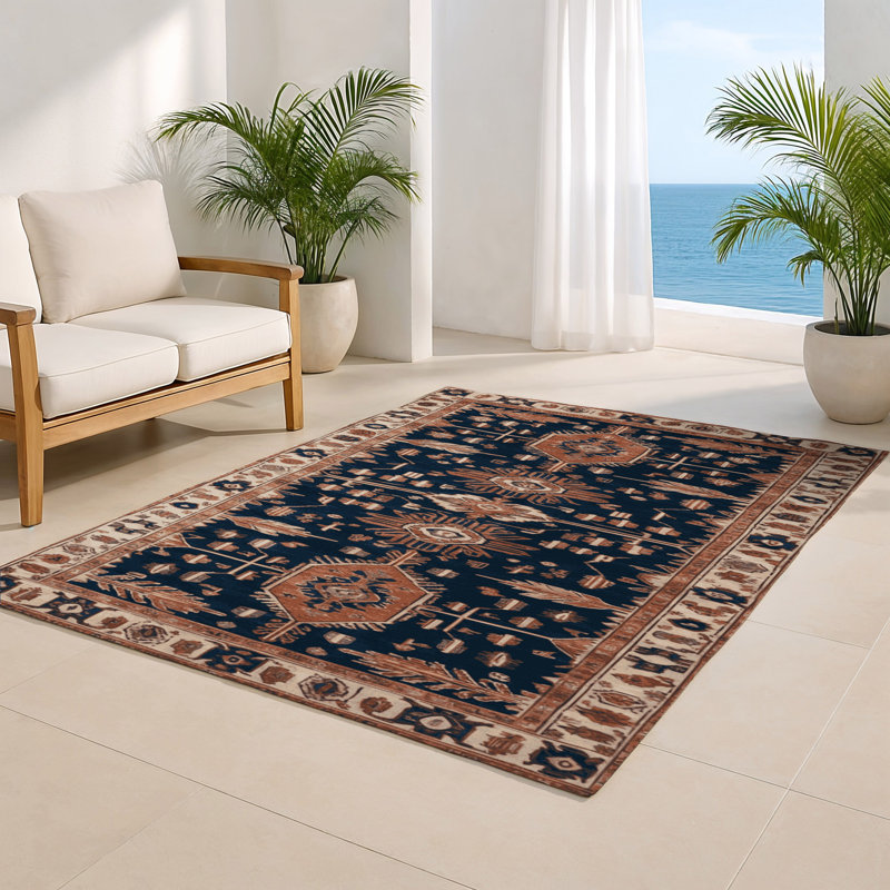 Tapis d'intérieur et d'extérieur brun Persian, Rectangulaire 2 pi x 3 pi