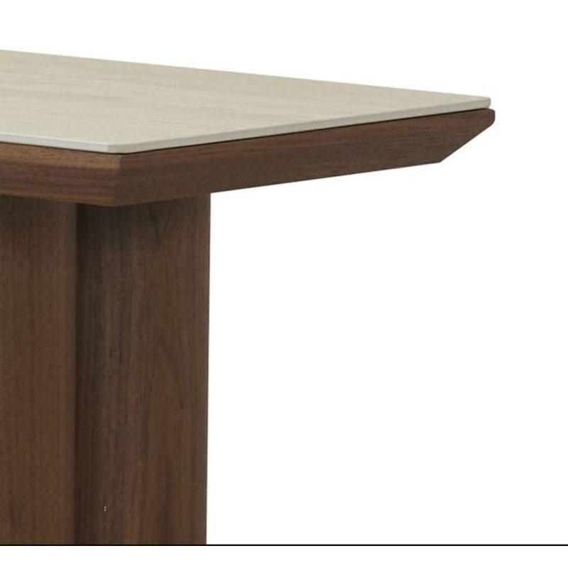 Reyli Stone Top Console Table
