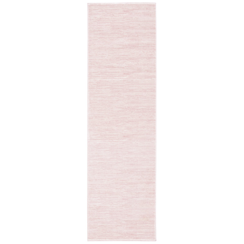 Tapis rose en polypropylène tissé à la machine Chamberland, Tapis de couloir 2 pi 2 po x 8 pi