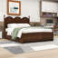Grand lit Giavana avec tête de lit, rangement intégré et lit gigogne simple TG-96031183