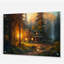 «Forest Escape Cabin I - Landscape Cottage», art mural en acrylique-101524741