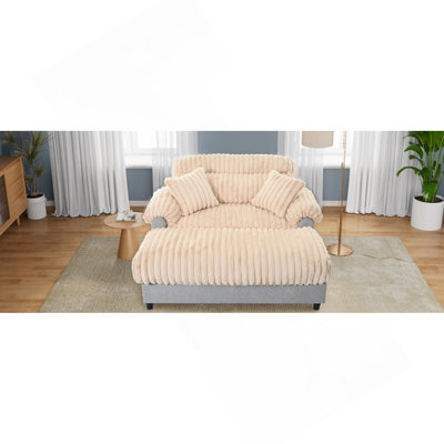 Canapé méridienne moderne 65,25 po Cloud