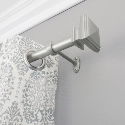 Fleurette Metal Adjustable Single Curtain Rod