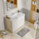 TOBILI 15.75'' White Ceramic Rectangular Bathroom Sink with Overflow