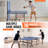 Ping Pong Table, 10 Minute Easy Assembly, 12mm Tabletops, Professional Table Tennis Game, Indoor MDF Portable Table Tennis Table, Foldable Ping Pong Table with Quick Clamp Net and Lockable Wheel