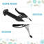 Scooters pour enfants avec acier noir et caoutchouc et 47,2 x 22,8 x 33,5 po, conception réglable pour l'espace extérieur