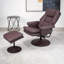 Fauteuil inclinable pivotant en cuir Scratch Cat